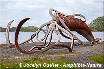 statue d'un serpent de mer surnommé 'Cressie'