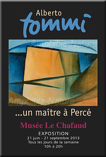 Bannière de l'exposition Alberto Tommi à Percé