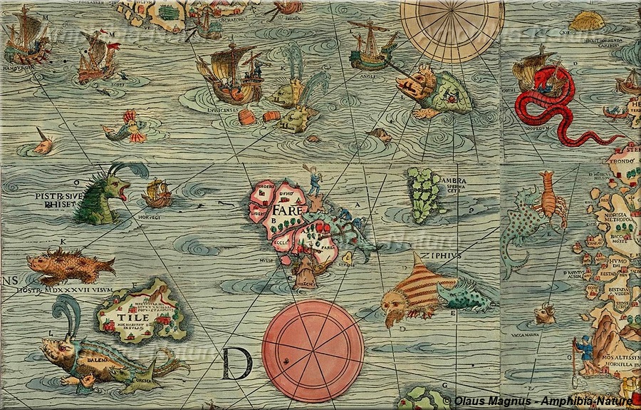 carte de Olaus Magnus vers 1539