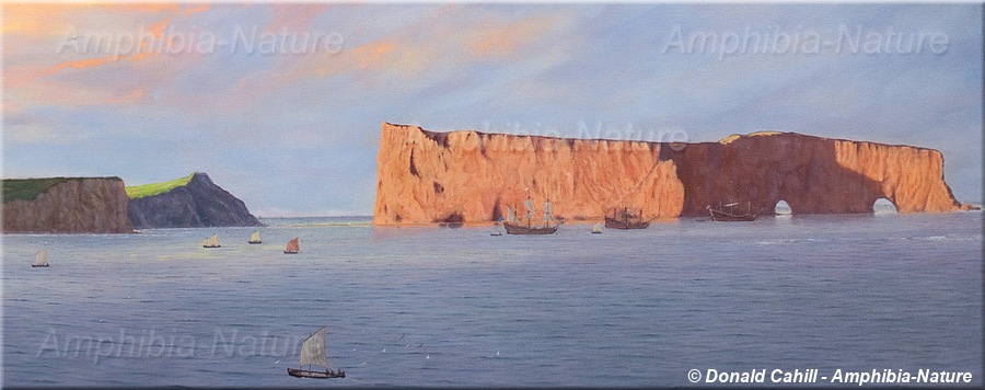 peinture - le rocher Percé vers 1688